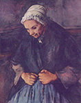Картина Поля Сезанна Старуха с чётками.